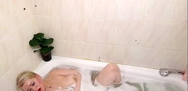  A mature dirty BBW slut washes her fucking mud in the shower, sucks a dick to the Master of her bitch fantasies, fucks herself with a dildo, and so on))